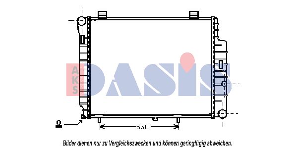 AKS DASIS Jäähdytin,moottorin jäähdytys 120900N